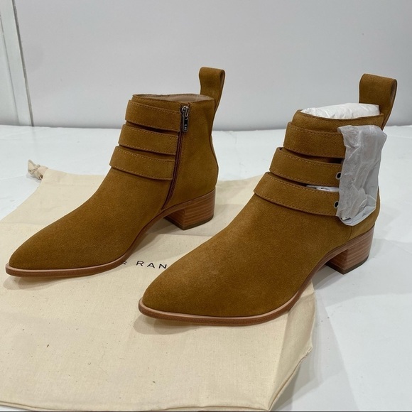 NWT Loeffler Randall Nash Suede Ankle Boots Size 6 - Picture 8 of 14